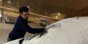  Sarıkamış’a beklenen kar geldi