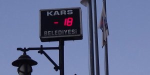 Kars termometreler eksi 18’i gösterdi!