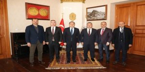 Türkiye Adalet Akademisi Başkanı ve beraberindeki heyet Vali Öksüz'ü ziyaret etti