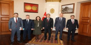 İçişleri Bakanlığı İZDES heyeti Vali Türker Öksüz'ü ziyaret etti