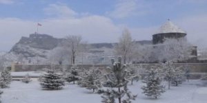 Kars’ta kartpostallık kış manzarası