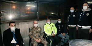 Vali Öksüz ve Müdür Sağdıç polis noktalarını ziyaret etti
