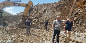 Kağızman Barajında incelemelerde bulunuldu