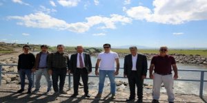 Selim Yukarı Kotanlı köyünde DSİ çalışmalarını tamamlıyor