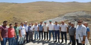 Kars DSİ heyeti Ünlendi Barajında incelemede bulundu