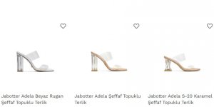 Yaza Uygun Topuklu Terlik