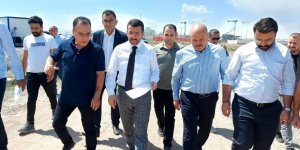 Milletvekili Adem Çalkın, Kars 500 Yataklı Devlet Hastanesi’nin inşaat alanında