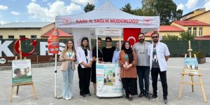 Kars'ta “Sağlıkla Yaşayan Türkiye” stantı