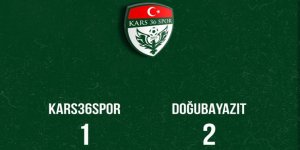 Kars 36 Spor : 1 - Doğubayazıt Spor : 2