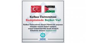 Kafkas Üniversitesi, Filistin'in Yanında