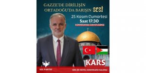 SES Partisi Genel Başkanı Ayhan Bilgen, Kars'ta Filistin Meselesine Dikkat Çekecek