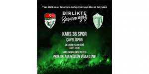 Kars 36 Spor'dan Önemli Davet : Bu Maç Önemli