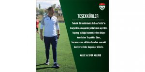Kars 36 Spor Kulübü Teknik Direktörü Orhan Tetik ile yollarını ayırdı