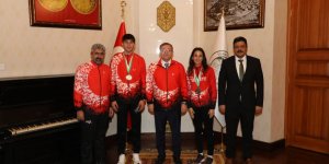Vali Polat, Milli Sporcuları Makamında Ağırladı