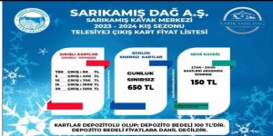 Sarıkamış Kayak Merkezi Telesiyej Çıkış Fiyatları Belirlendi