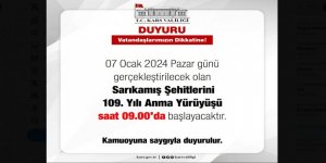 Sarıkamış Şehitleri'ni Anma Yürüyüşü Yarın 09.00'da başlayacak