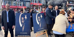 Kars Ülkü Ocakları Başkanı Cem Kesgin, Ülkücü Şehit Fırat Çakıroğlu için Helva Dağıttı