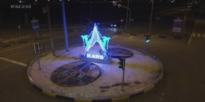 Havaalanı Kavşağı "Kars ve Kayak" aydınlatması tamamlandı