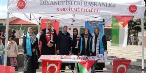 Kars Müftülüğünce Filistin Farkındalık Standı Açıldı