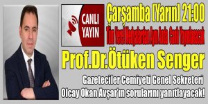 İttifak adayı Prof. Dr. Ötüken Senger canlı yayında tüm sorulara cevap verecek...