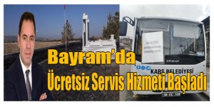 Kars Belediyesi’nden Ücretsiz Servis aracı hizmeti