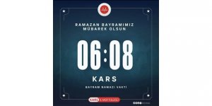 KARS MERKEZ İÇİN BAYRAM NAMAZI VAKTİ...