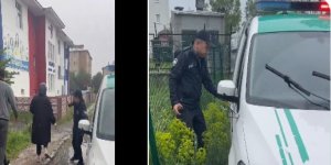Kars'ta polis ekipleri 3 öğrenciyi sınava yetiştirdi