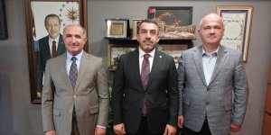 Rektör Kapu ve Başdanışman Aydın'dan Milletvekili Çalkın’a ziyaret