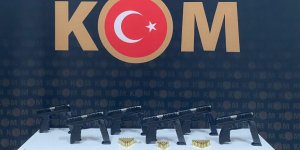 Kıyılmış tütün içerisine saklanmış 6 tabanca ele geçirildi