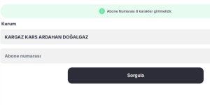 Kars ve Ardahan Doğalgaz Fatura Ödeme
