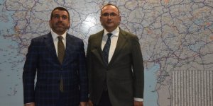 Milletvekili Adem Çalkın, Karayolları Genel Müdürü Ahmet Gülşen'e talepleri iletti