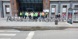 Kars'ta pedallar sağlıklı yaşam için çevrildi