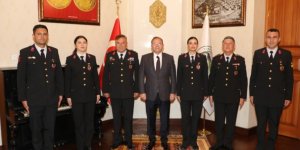 Kars Jandarma Komutanı Yusuf Mutlu Genç'ten Vali Polat'a Ziyaret