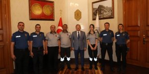 Güvenlikçilerden Vali Polat'a ziyaret