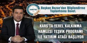 Kars'ta Yerel Kalkınma Hamlesi Teşvik Programı ile Yatırım Atağı Başlıyor