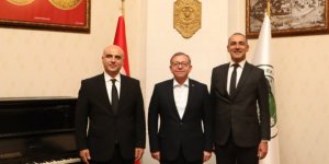 Vali Polat, VakıfBank Heyetini Makamında Kabul Etti