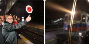 Turistik Doğu Ekspresi Kars'ta çiçekler ve Kafkas gösterileri ile karşılandı