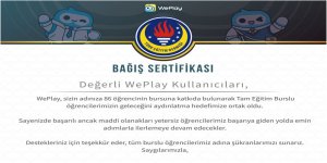 WePlay, Türk Eğitim Derneği (TED) İle El Ele Vererek 86 Öğrencinin Hayallerine Destek Oluyor