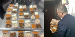 Kaymakam Daştan yemek dağıttı