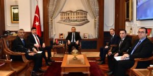 Azerbaycan Heyetinden Trabzon Valisi Tahir Şahin’e Ziyaret