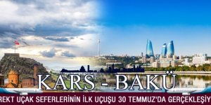 Bakü–Kars Direkt Uçak Seferlerinin İlk Uçuşu 30 Temmuz'da gerçekleşiyor
