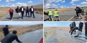 Sarıkamış’ta Beton Yol Çalışmaları Sürüyor