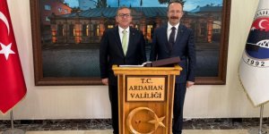 Vali Polat’tan Ardahan Valisi Yamlı’ya hayırlı olsun Ziyareti