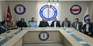 Devlet Hastanesi yönetiminden Sağlık-Sen Kars Şubesi'ne ziyaret