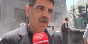 Asfaltta son tabaka atılıyor