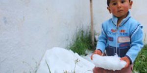Dağpınar’ı dolu vurdu