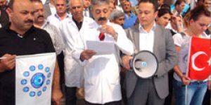 Sağlıkçılardan teröre tepki