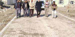 6 köye parke taşı döşendi