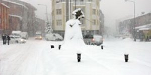 Sarıkamış kara gömüldü